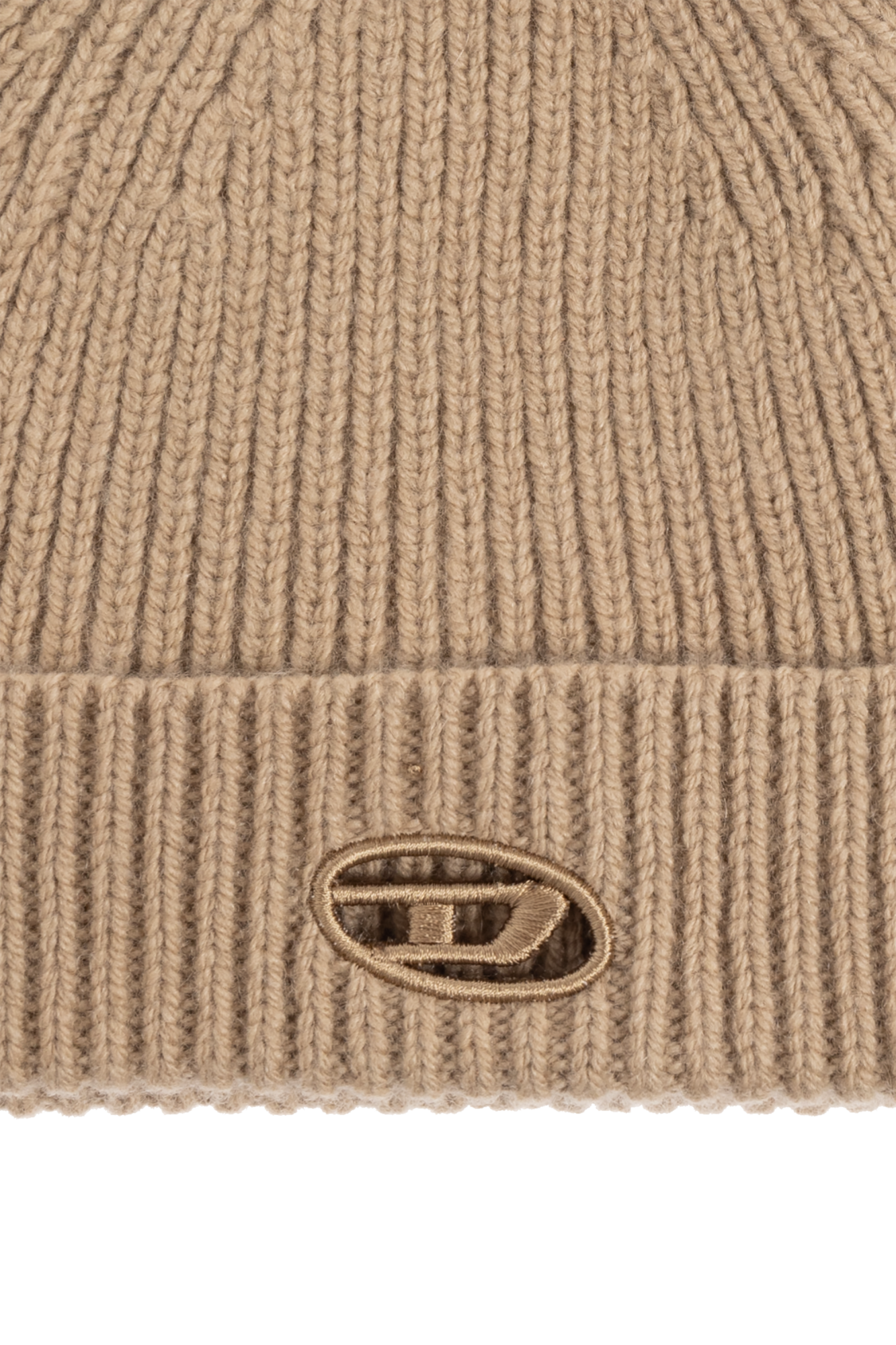 ◆DIESEL◆ K Phil Beanie Gray A132720AJBJ96X A132720AJBJ96XS Diesel Power Beanie Cuffed Knit Hat Flag Est 2013 Patch Logo